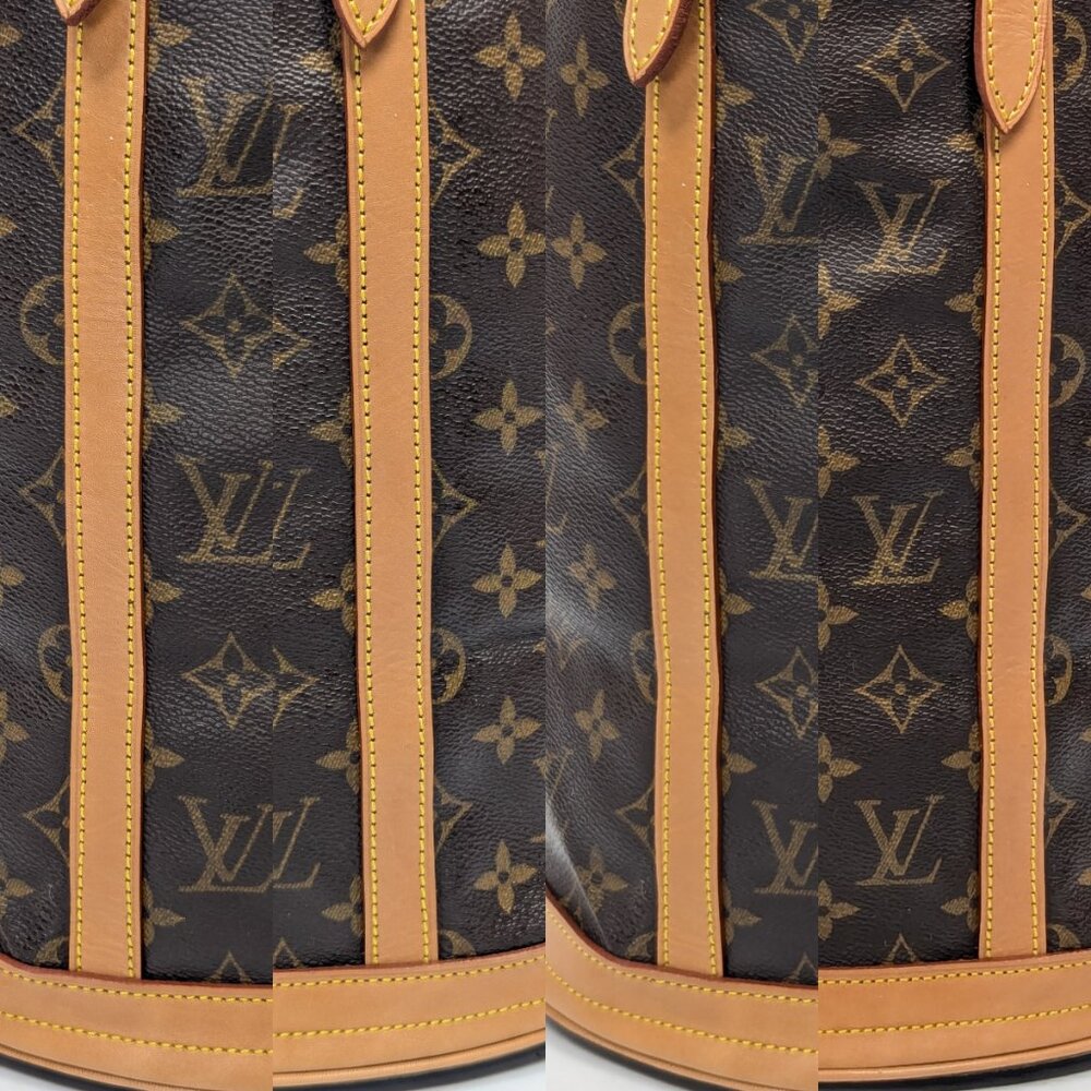 LOUIS VUITTON Bucket GM Monogram Canvas - Renewed Leather - Picture 10 of 15